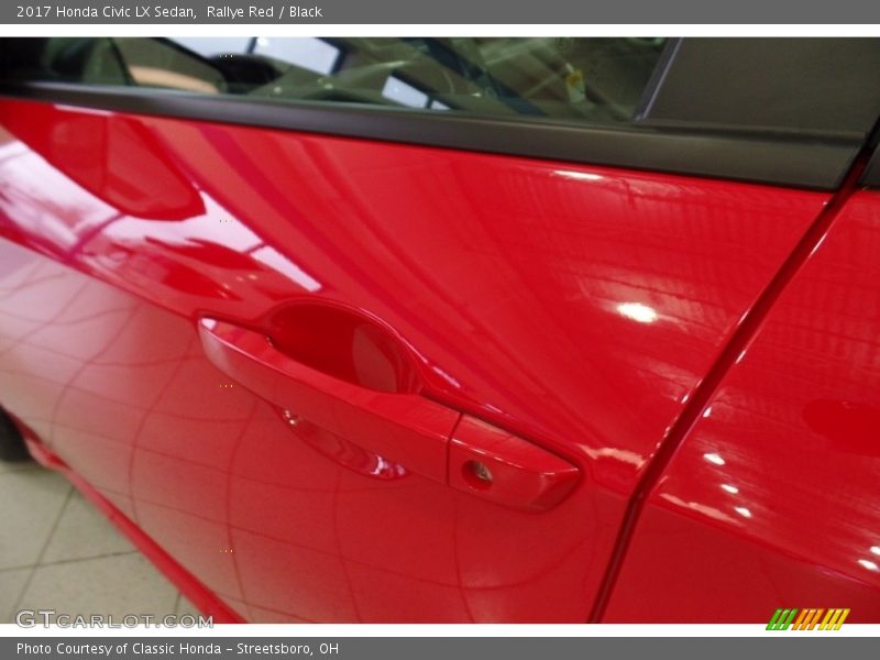 Rallye Red / Black 2017 Honda Civic LX Sedan