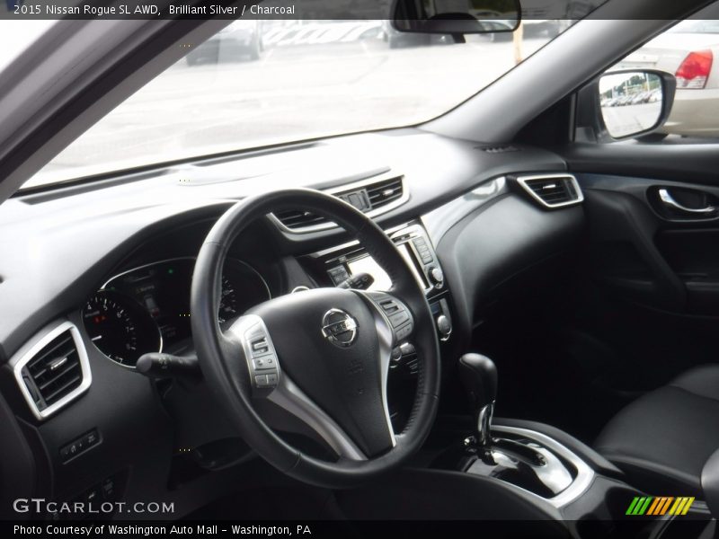 Brilliant Silver / Charcoal 2015 Nissan Rogue SL AWD