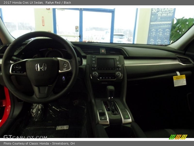 Rallye Red / Black 2017 Honda Civic LX Sedan