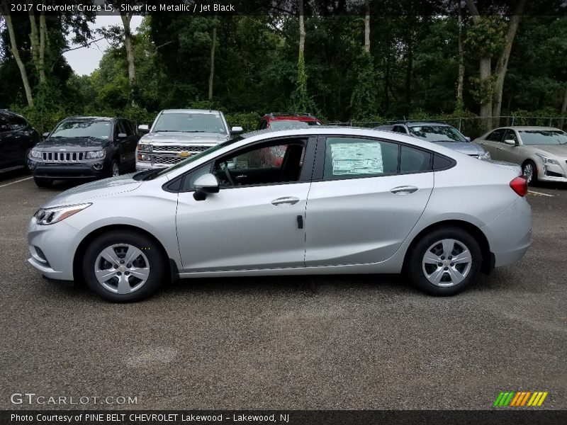Silver Ice Metallic / Jet Black 2017 Chevrolet Cruze LS