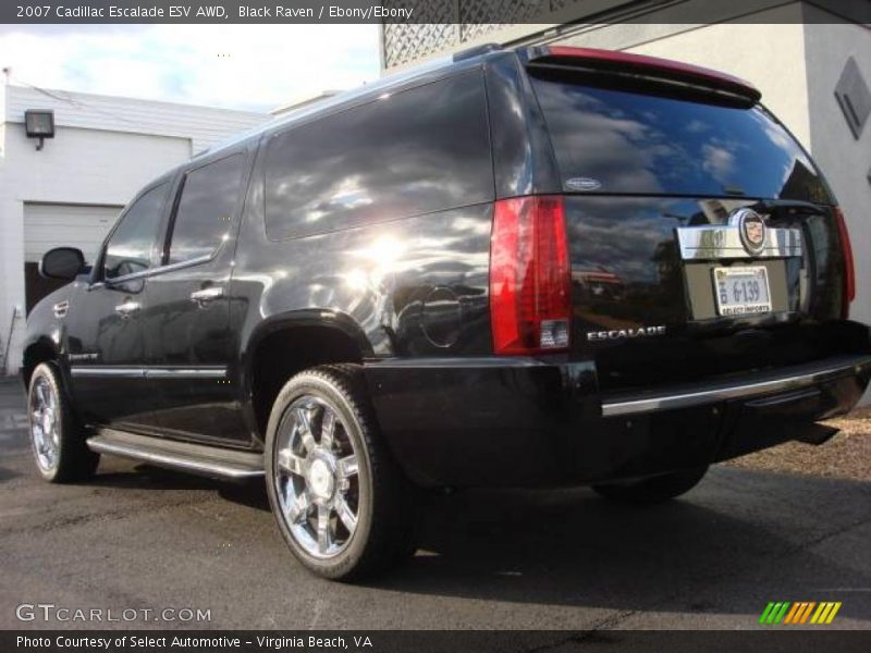 Black Raven / Ebony/Ebony 2007 Cadillac Escalade ESV AWD