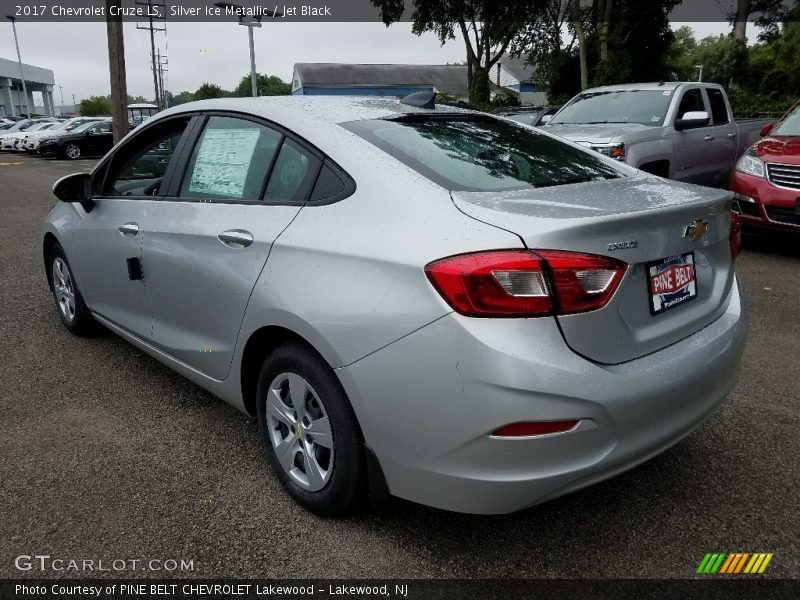 Silver Ice Metallic / Jet Black 2017 Chevrolet Cruze LS
