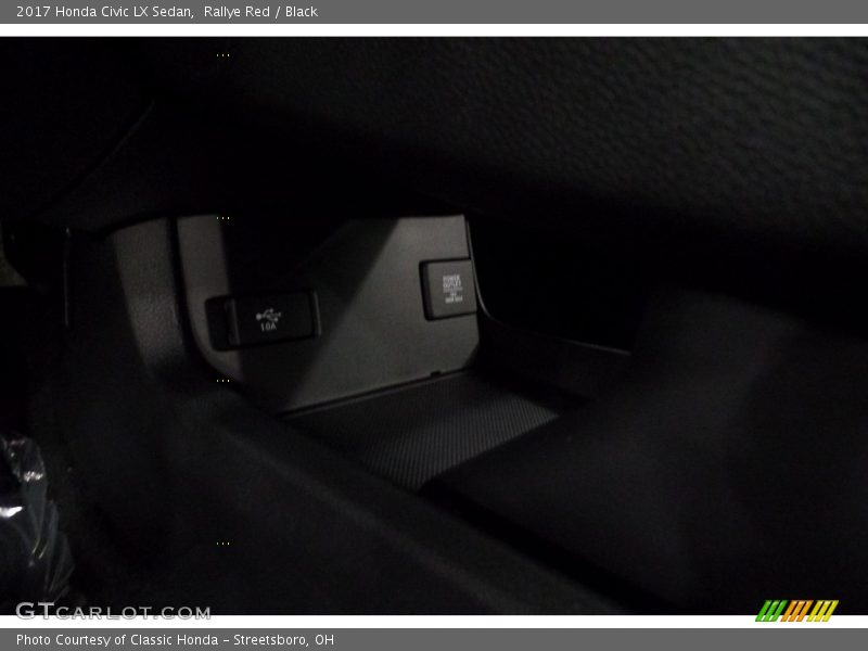 Rallye Red / Black 2017 Honda Civic LX Sedan