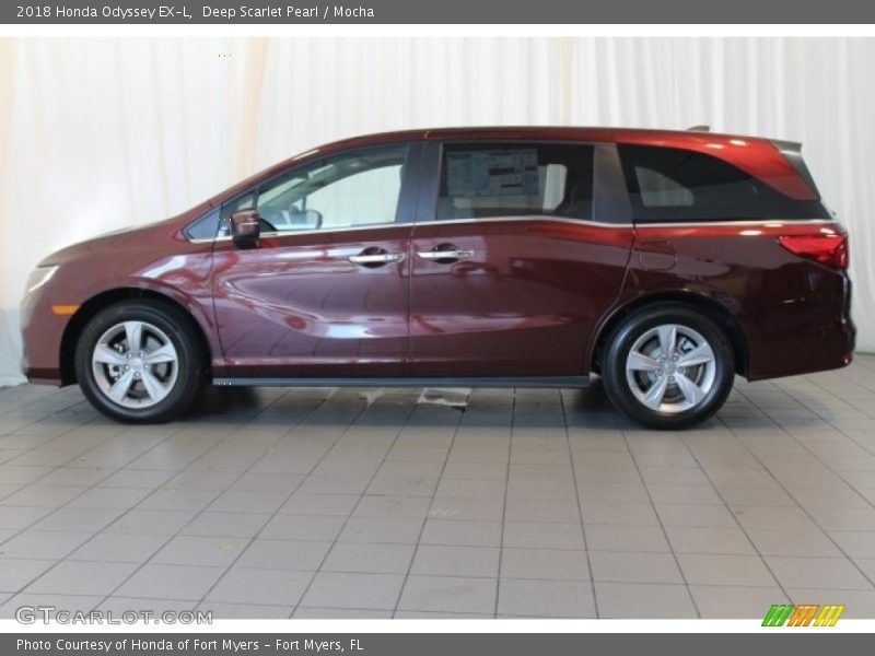 Deep Scarlet Pearl / Mocha 2018 Honda Odyssey EX-L