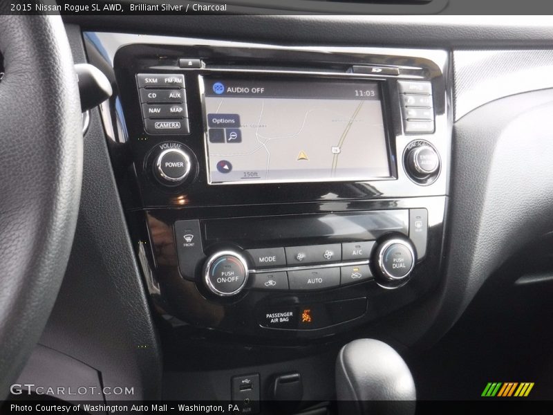 Brilliant Silver / Charcoal 2015 Nissan Rogue SL AWD