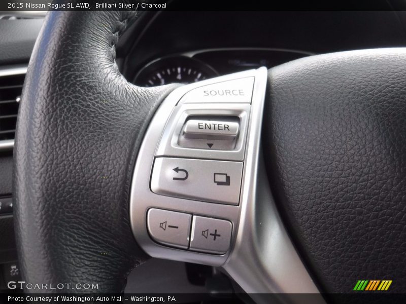 Brilliant Silver / Charcoal 2015 Nissan Rogue SL AWD