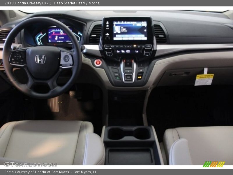 Deep Scarlet Pearl / Mocha 2018 Honda Odyssey EX-L