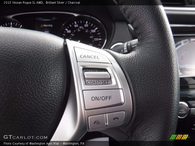Brilliant Silver / Charcoal 2015 Nissan Rogue SL AWD