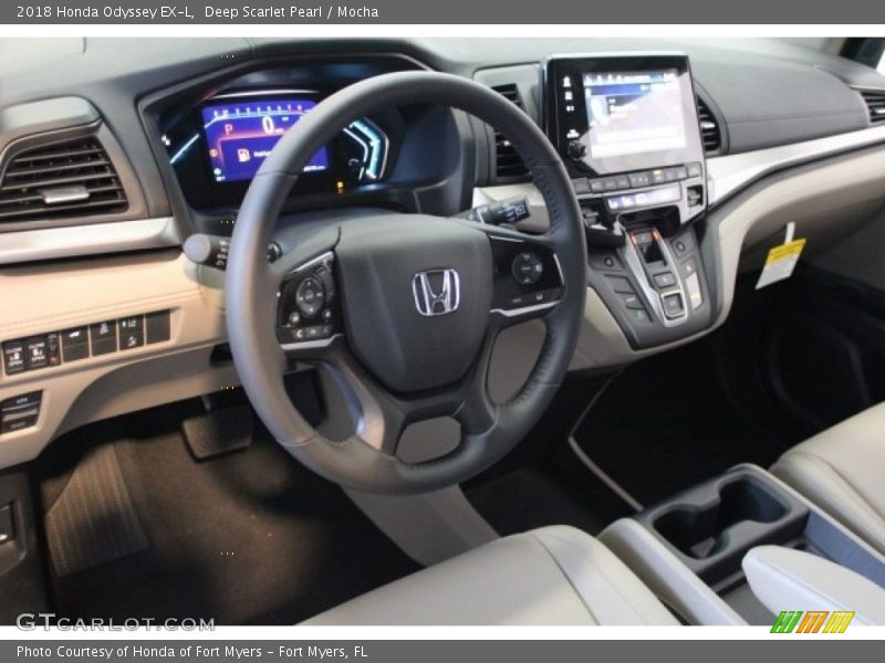 Deep Scarlet Pearl / Mocha 2018 Honda Odyssey EX-L