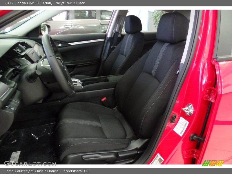 Rallye Red / Black 2017 Honda Civic LX Sedan