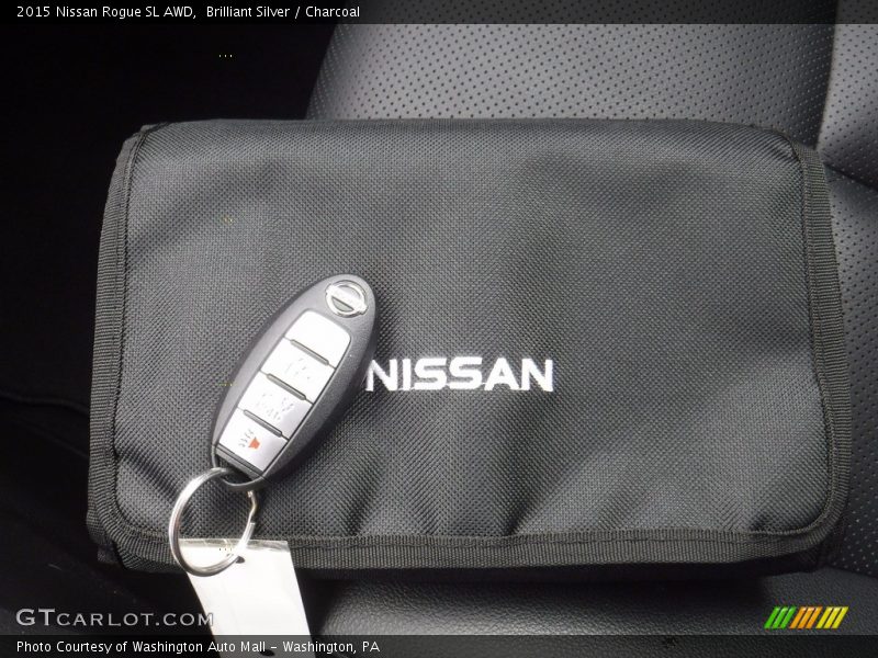 Brilliant Silver / Charcoal 2015 Nissan Rogue SL AWD