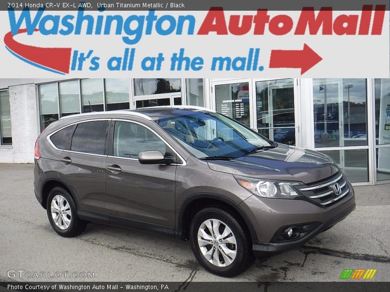 Urban Titanium Metallic / Black 2014 Honda CR-V EX-L AWD