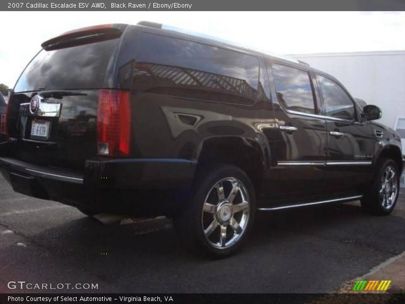 Black Raven / Ebony/Ebony 2007 Cadillac Escalade ESV AWD