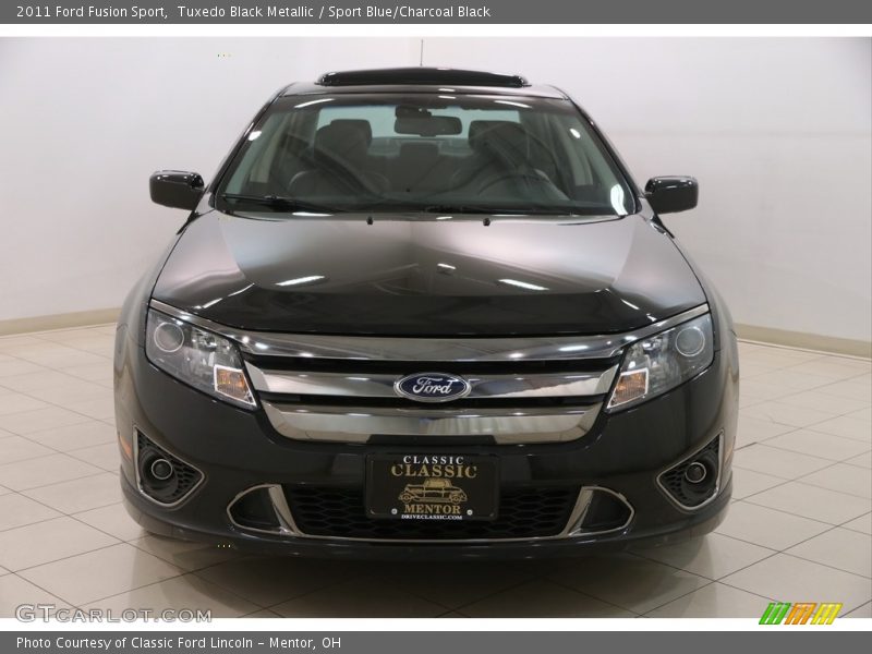 Tuxedo Black Metallic / Sport Blue/Charcoal Black 2011 Ford Fusion Sport