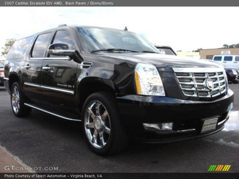 Black Raven / Ebony/Ebony 2007 Cadillac Escalade ESV AWD