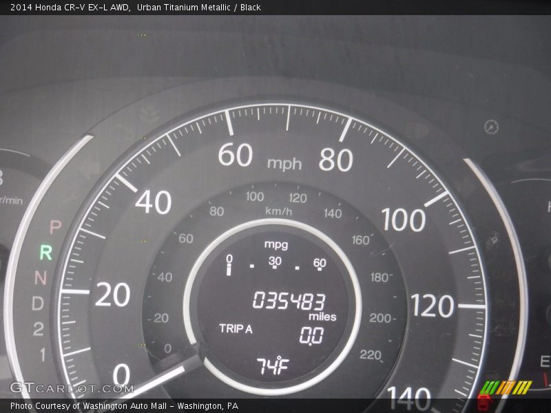 Urban Titanium Metallic / Black 2014 Honda CR-V EX-L AWD
