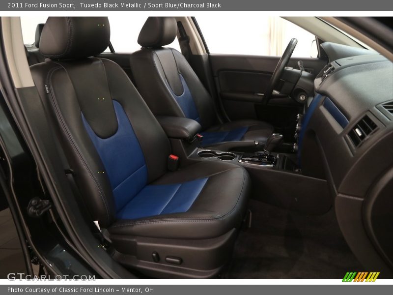 Tuxedo Black Metallic / Sport Blue/Charcoal Black 2011 Ford Fusion Sport