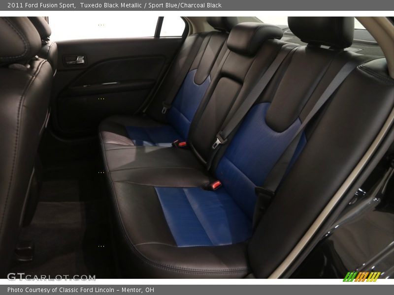 Tuxedo Black Metallic / Sport Blue/Charcoal Black 2011 Ford Fusion Sport