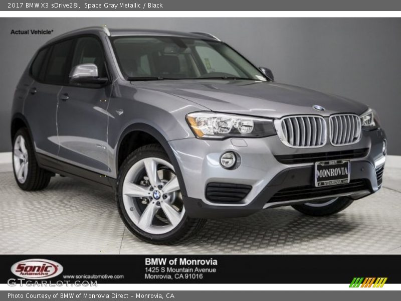 Space Gray Metallic / Black 2017 BMW X3 sDrive28i