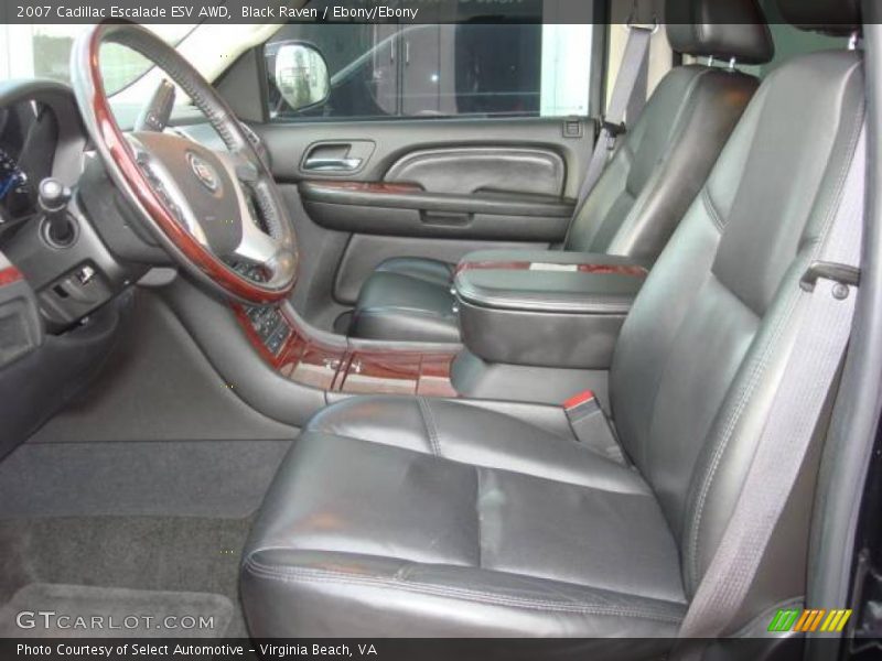 Black Raven / Ebony/Ebony 2007 Cadillac Escalade ESV AWD