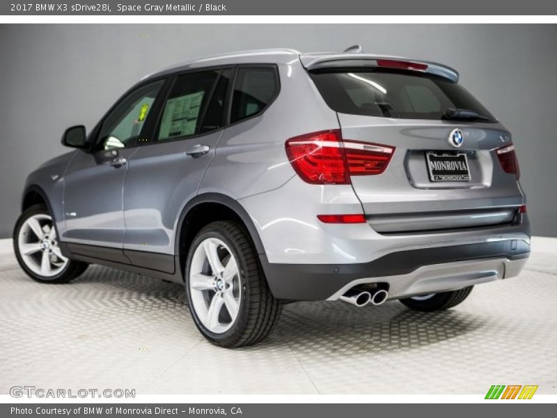 Space Gray Metallic / Black 2017 BMW X3 sDrive28i