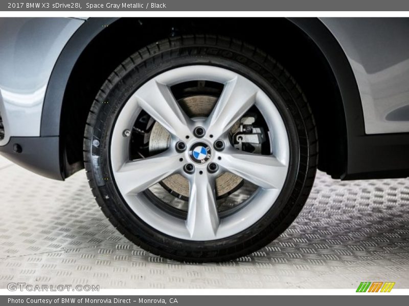 Space Gray Metallic / Black 2017 BMW X3 sDrive28i