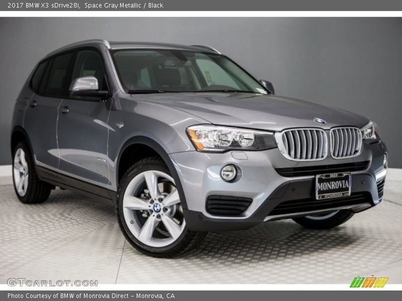 Space Gray Metallic / Black 2017 BMW X3 sDrive28i