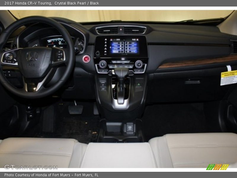 Crystal Black Pearl / Black 2017 Honda CR-V Touring
