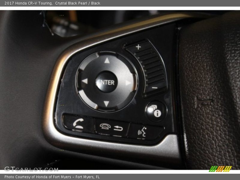Crystal Black Pearl / Black 2017 Honda CR-V Touring
