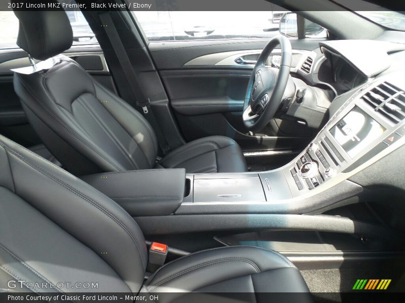 Front Seat of 2017 MKZ Premier
