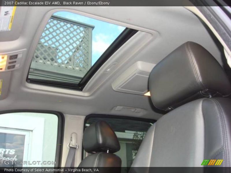 Black Raven / Ebony/Ebony 2007 Cadillac Escalade ESV AWD