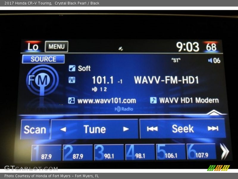 Crystal Black Pearl / Black 2017 Honda CR-V Touring