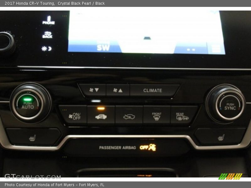 Crystal Black Pearl / Black 2017 Honda CR-V Touring