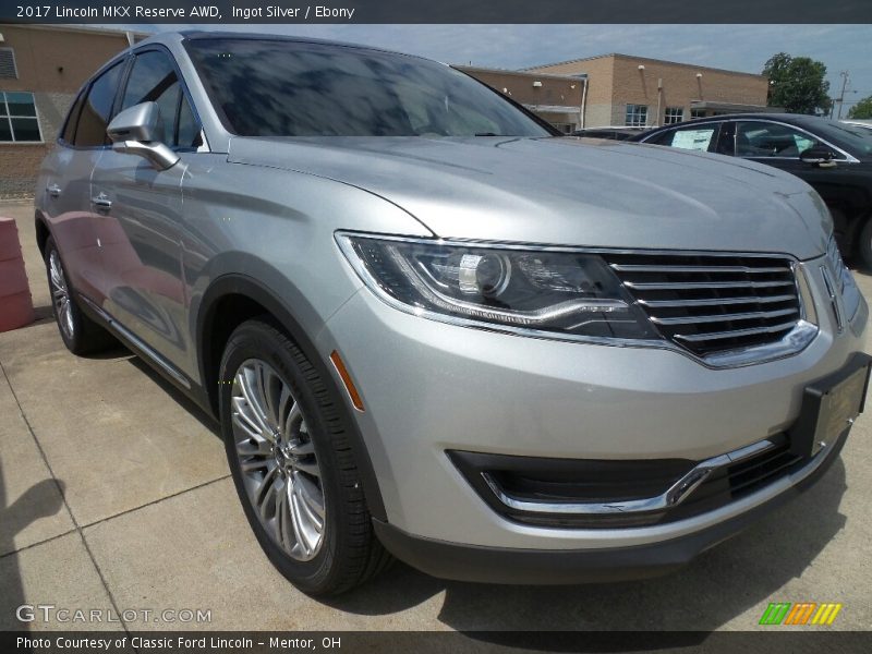 Ingot Silver / Ebony 2017 Lincoln MKX Reserve AWD