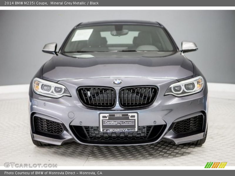 Mineral Grey Metallic / Black 2014 BMW M235i Coupe