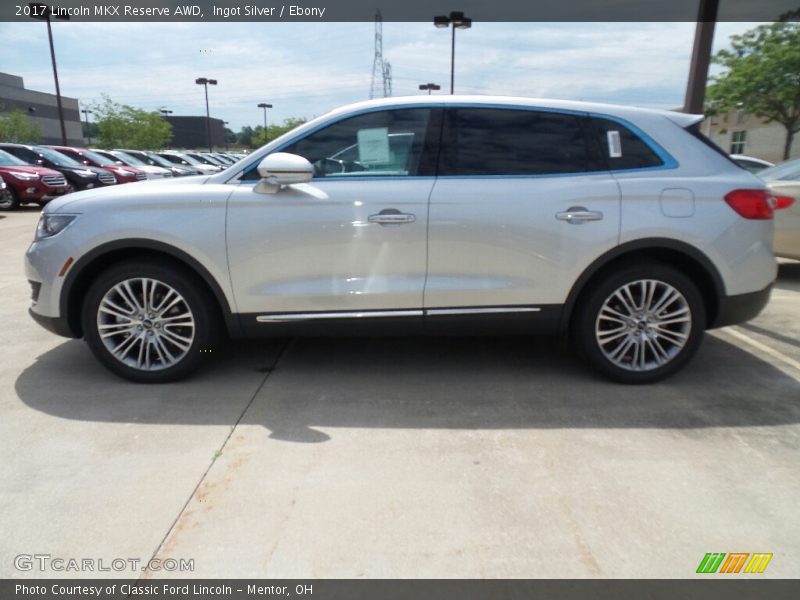 Ingot Silver / Ebony 2017 Lincoln MKX Reserve AWD