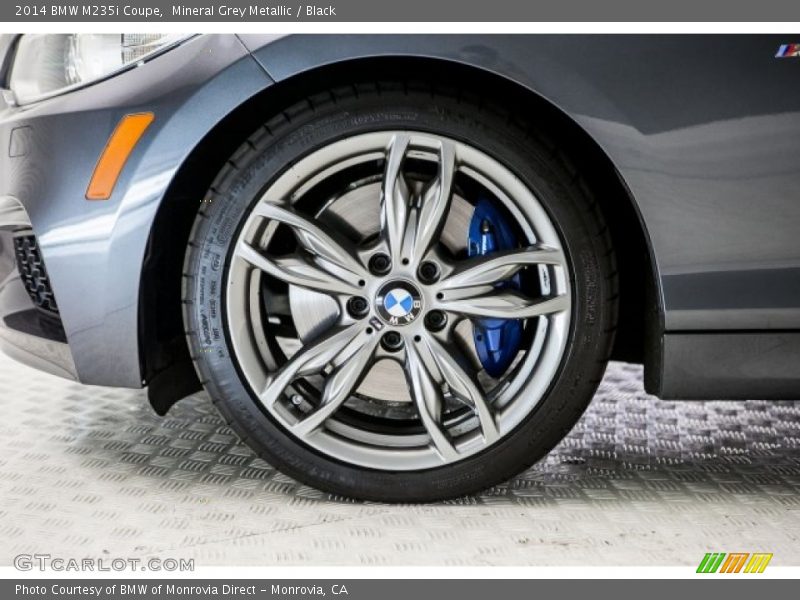 Mineral Grey Metallic / Black 2014 BMW M235i Coupe