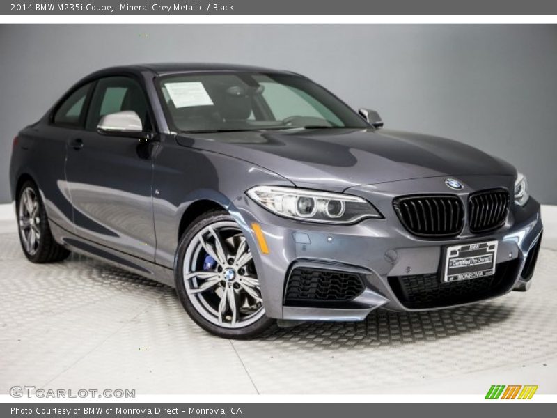 Mineral Grey Metallic / Black 2014 BMW M235i Coupe