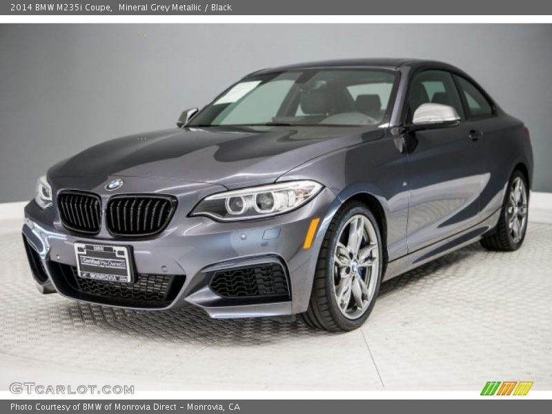 Mineral Grey Metallic / Black 2014 BMW M235i Coupe