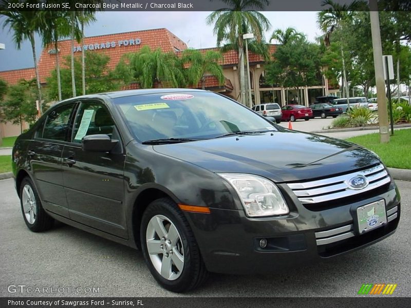 Charcoal Beige Metallic / Charcoal Black 2006 Ford Fusion SE