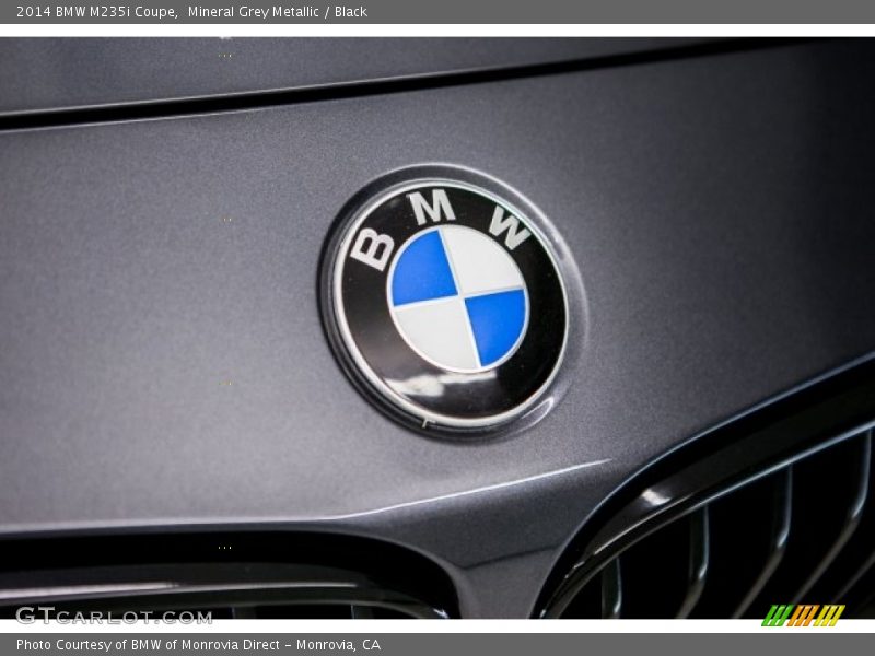 Mineral Grey Metallic / Black 2014 BMW M235i Coupe