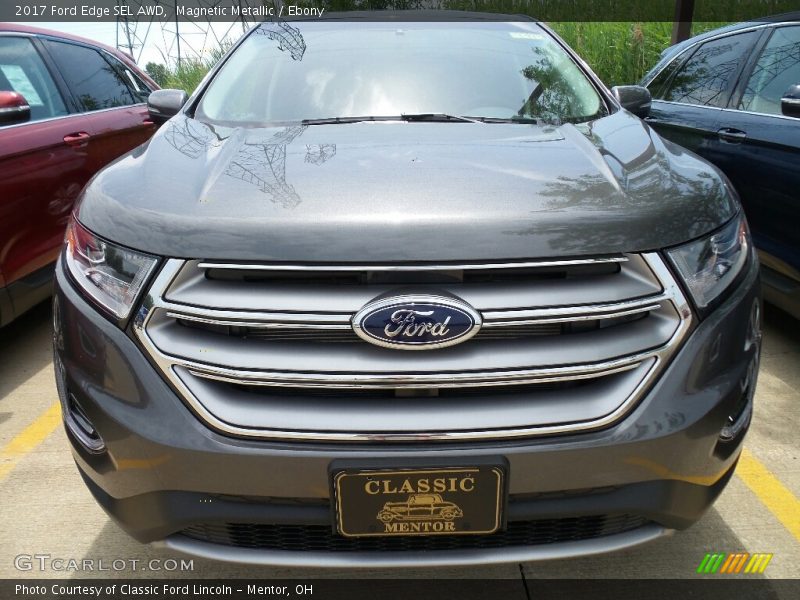 Magnetic Metallic / Ebony 2017 Ford Edge SEL AWD