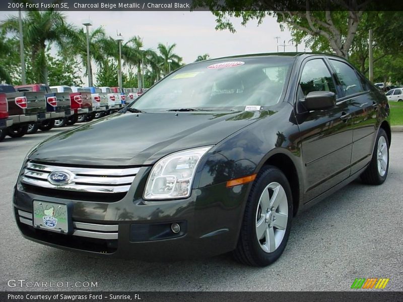 Charcoal Beige Metallic / Charcoal Black 2006 Ford Fusion SE