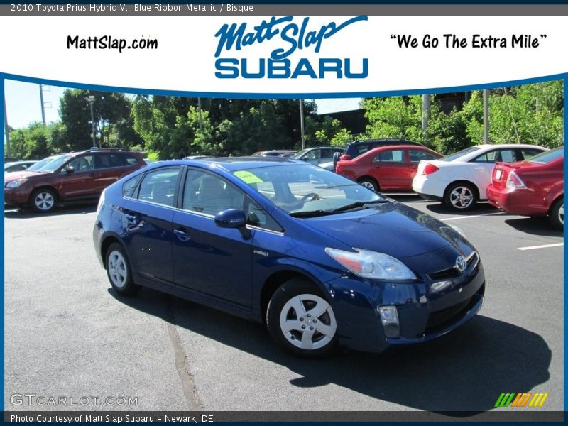 Blue Ribbon Metallic / Bisque 2010 Toyota Prius Hybrid V