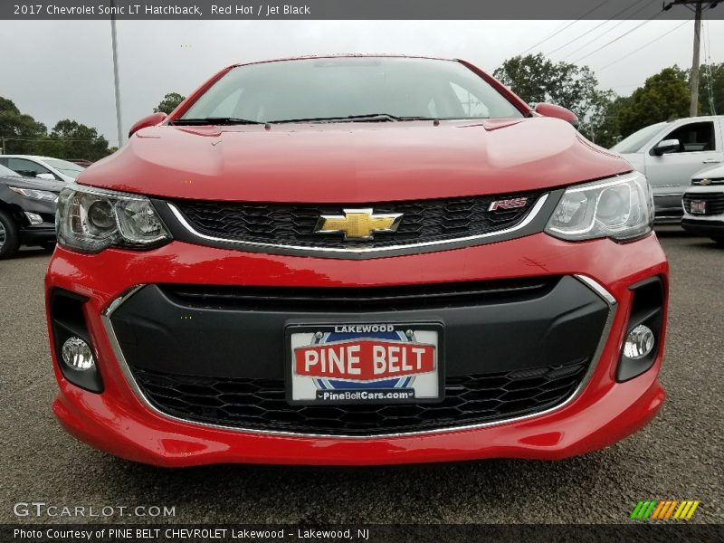 Red Hot / Jet Black 2017 Chevrolet Sonic LT Hatchback
