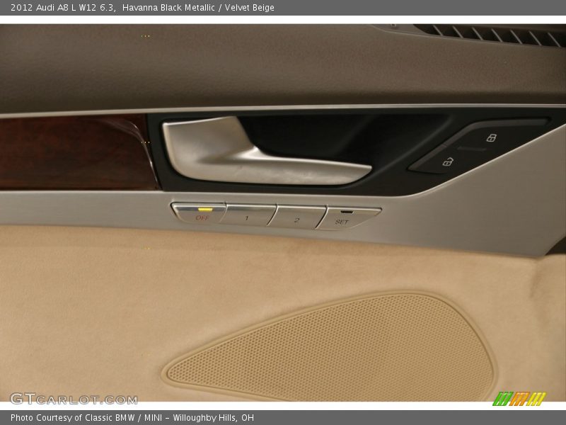Havanna Black Metallic / Velvet Beige 2012 Audi A8 L W12 6.3