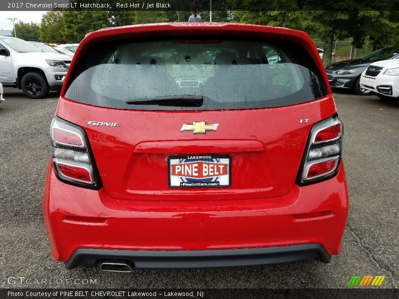 Red Hot / Jet Black 2017 Chevrolet Sonic LT Hatchback
