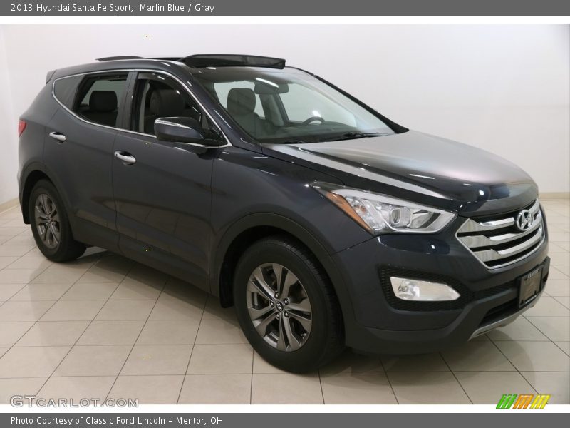 Marlin Blue / Gray 2013 Hyundai Santa Fe Sport