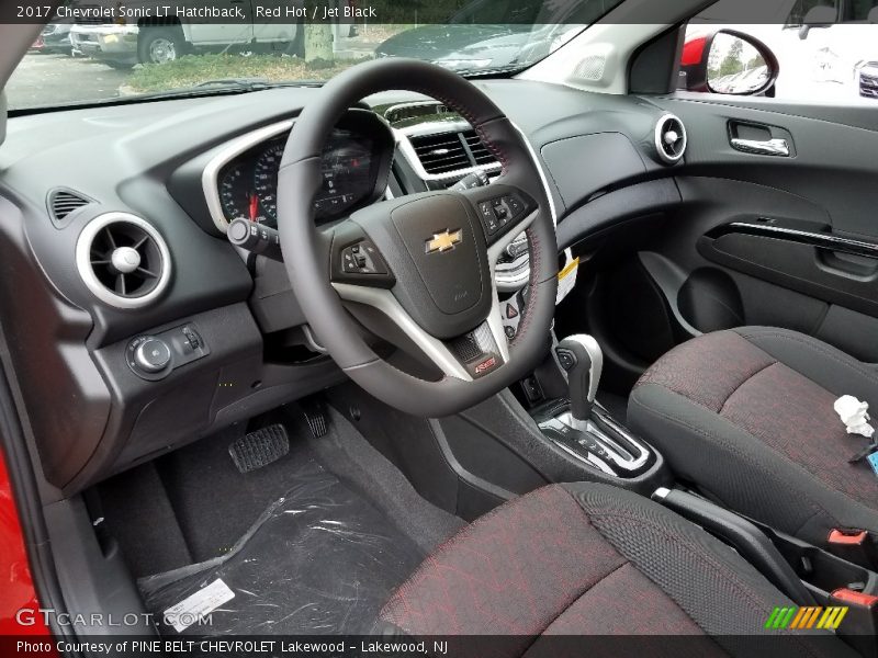 Red Hot / Jet Black 2017 Chevrolet Sonic LT Hatchback
