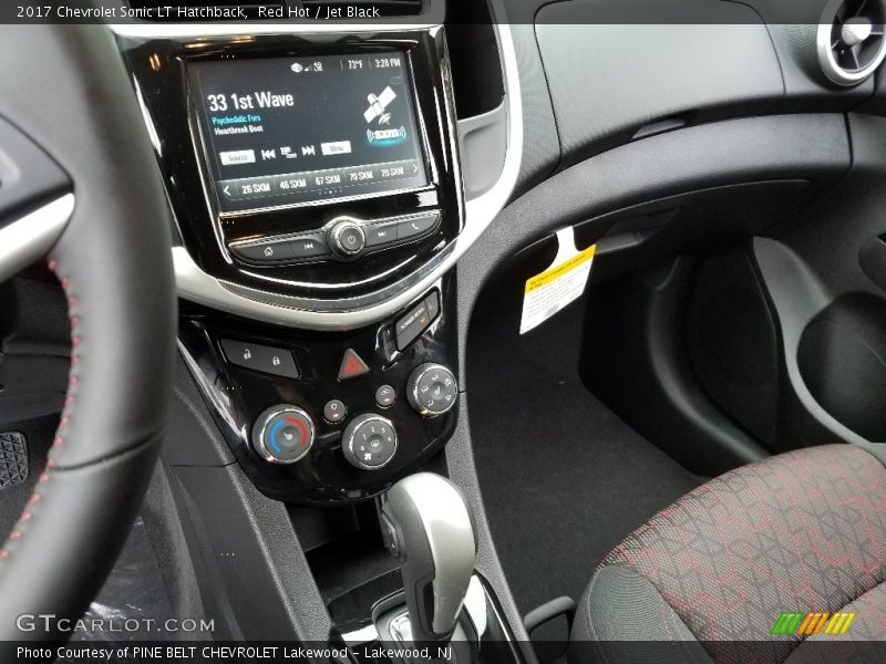Red Hot / Jet Black 2017 Chevrolet Sonic LT Hatchback